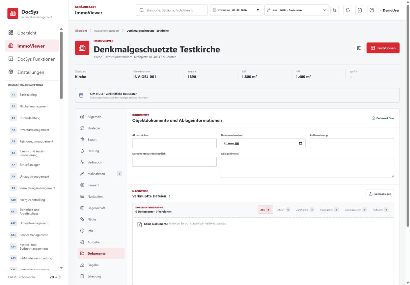 Dokumentenverwaltung in DocSys